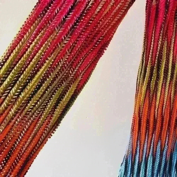 ALBERTO MAKALI summer collection  rainbow blouse size small - Picture 2 of 7